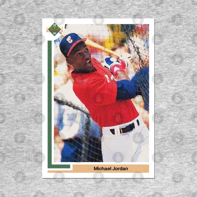 Michael Jordan 1991 Baseball Card by ParaholiX